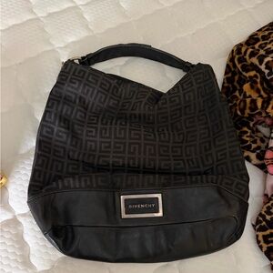 Givenchy Black Monogram Hobo Shoulder Bag